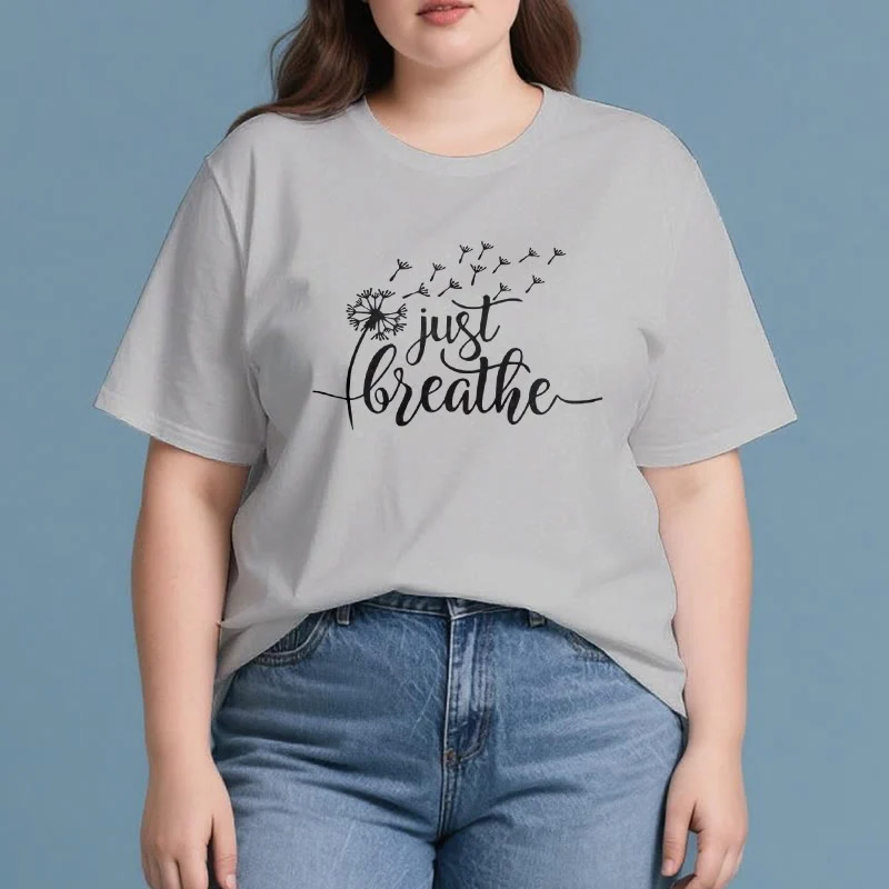 Olivenorma Just Breathe Löwenzahn T-Shirt
