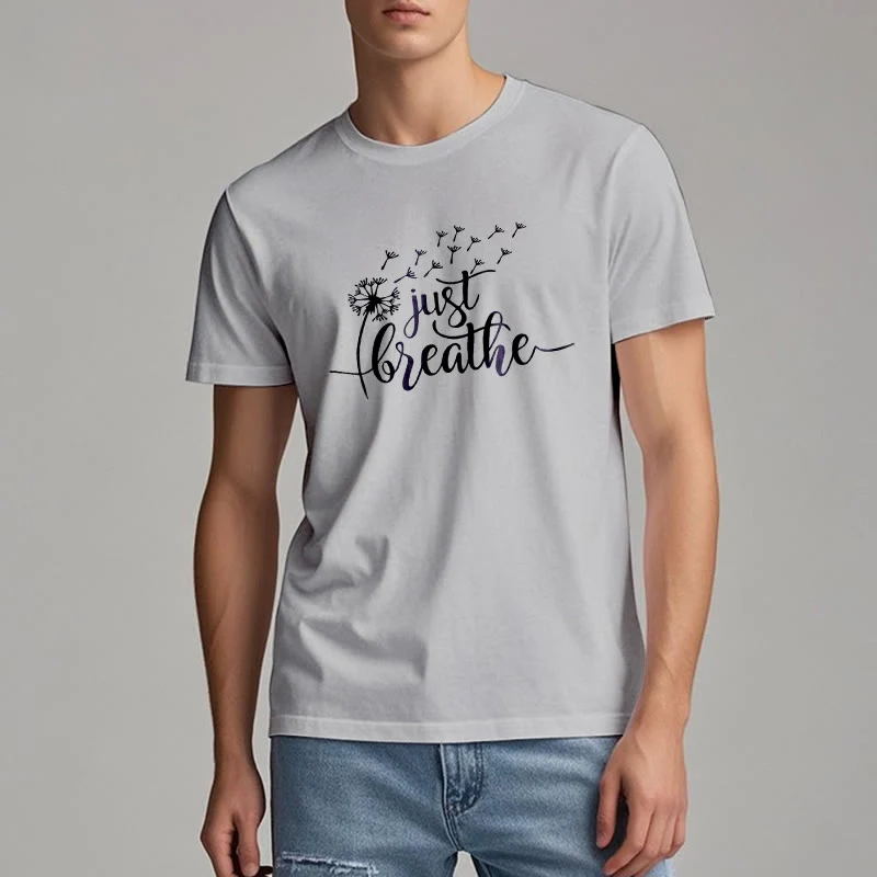 Olivenorma Just Breathe Löwenzahn T-Shirt