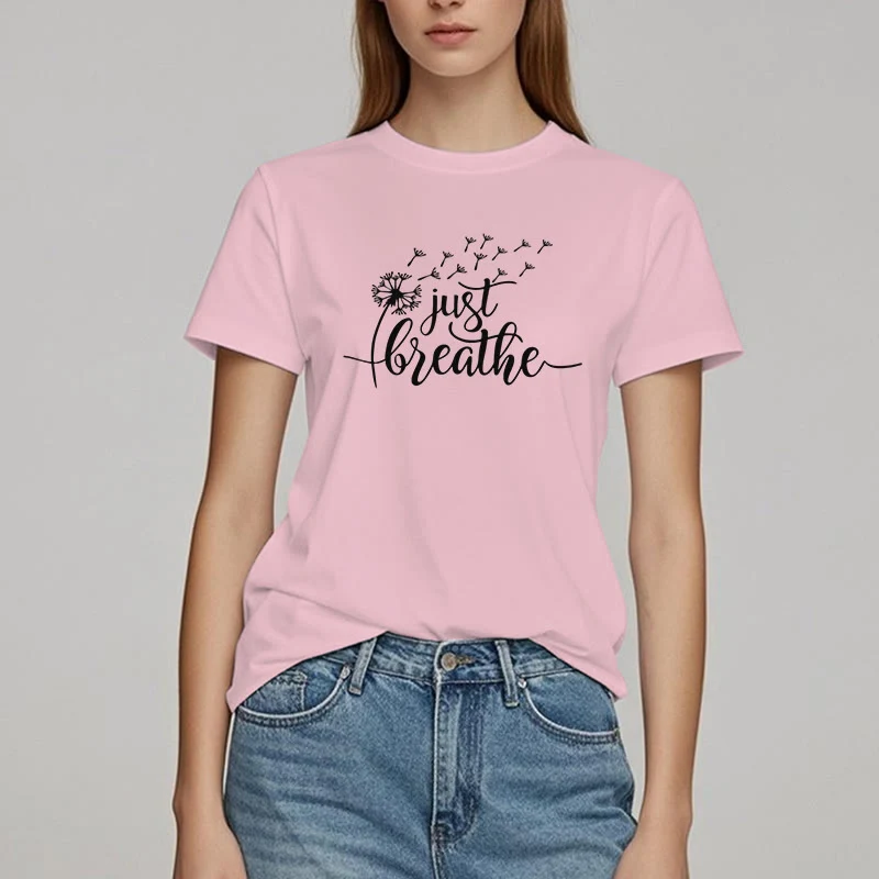 Olivenorma Just Breathe Löwenzahn T-Shirt