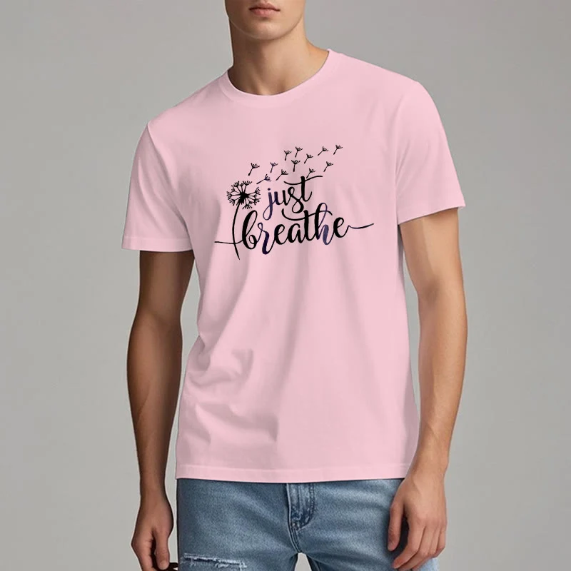 Olivenorma Just Breathe Löwenzahn T-Shirt