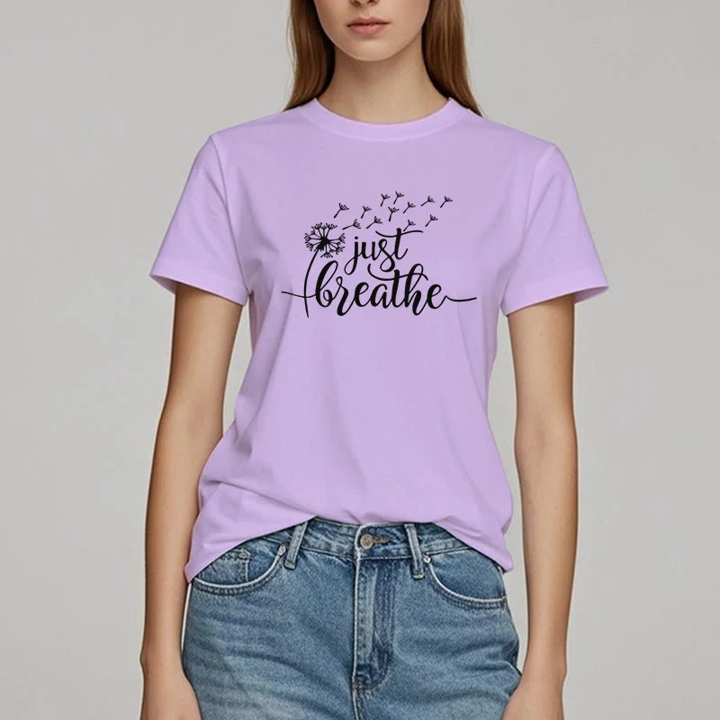 Olivenorma Just Breathe Löwenzahn T-Shirt