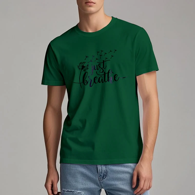 Olivenorma Just Breathe Löwenzahn T-Shirt