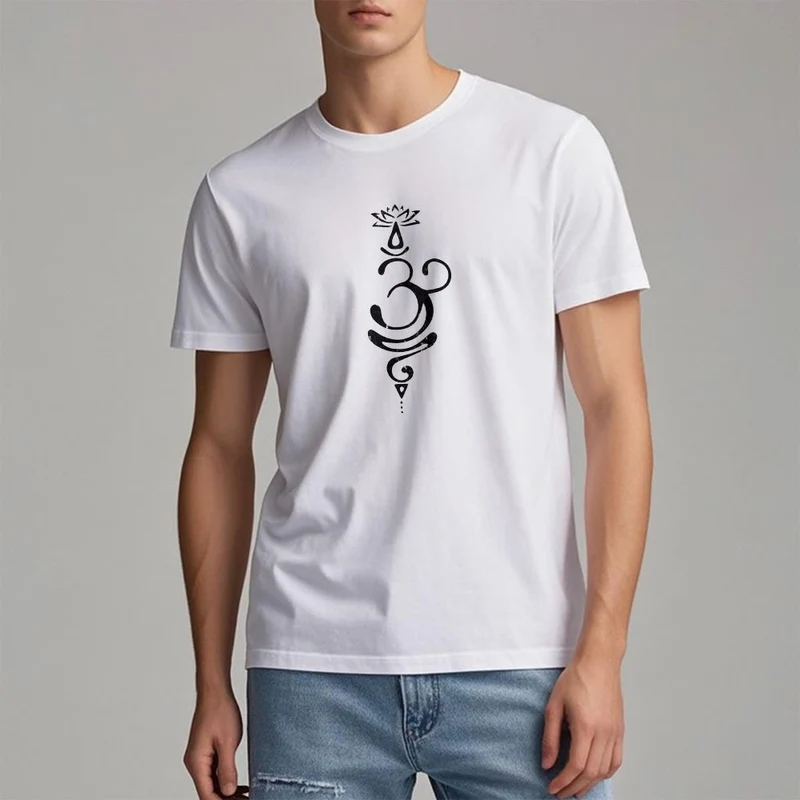 Olivenorma OM Lotus Chakra Symbol T-Shirt