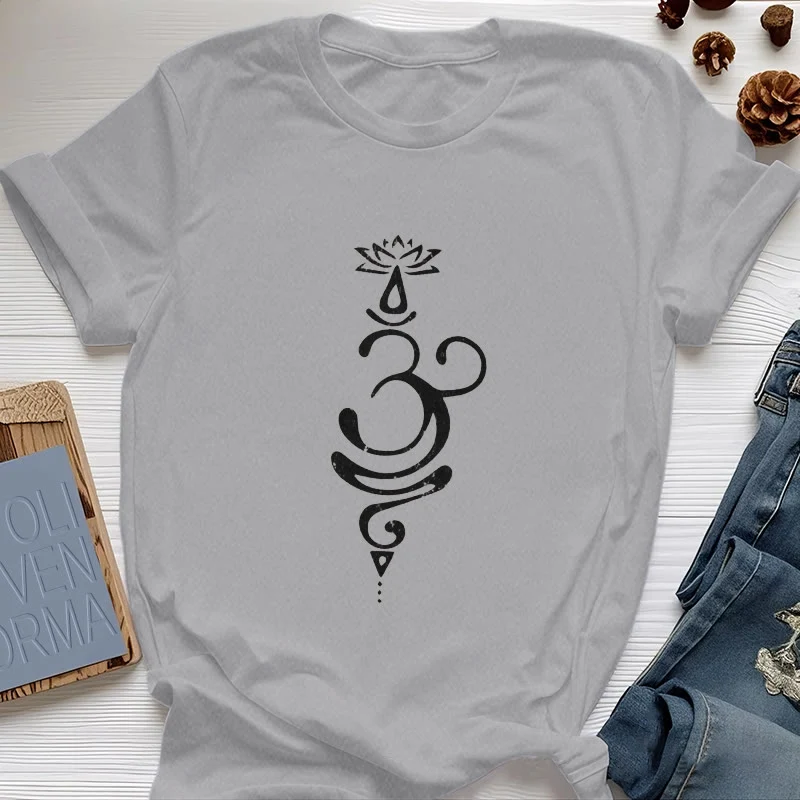 Olivenorma OM Lotus Chakra Symbol T-Shirt