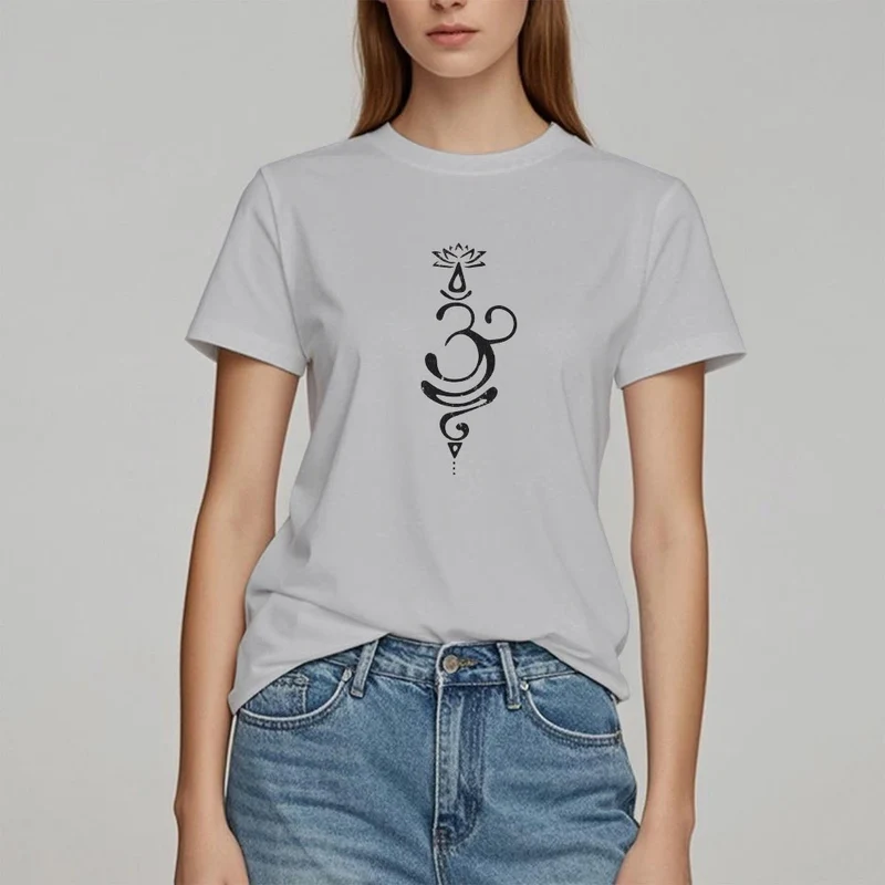 Olivenorma OM Lotus Chakra Symbol T-Shirt
