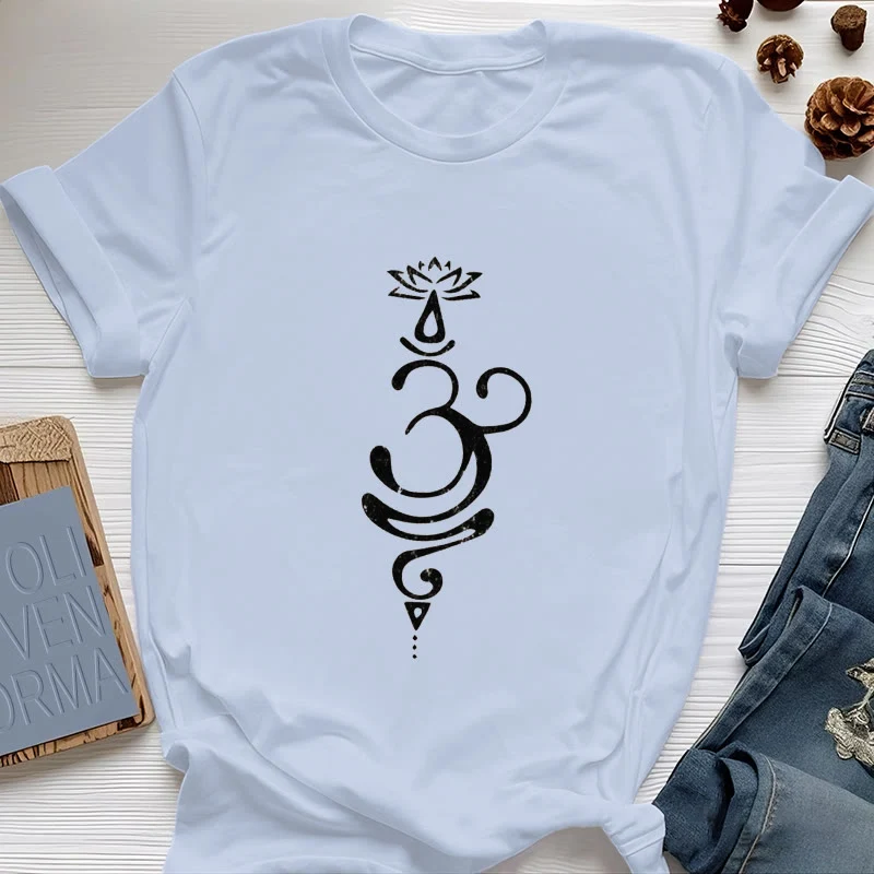 Olivenorma OM Lotus Chakra Symbol T-Shirt