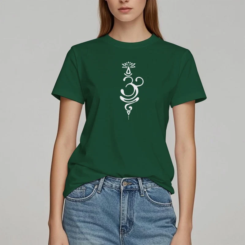 Olivenorma OM Lotus Chakra Symbol T-Shirt