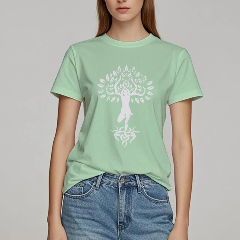 Olivenorma Blume Zen Baum T-Shirt