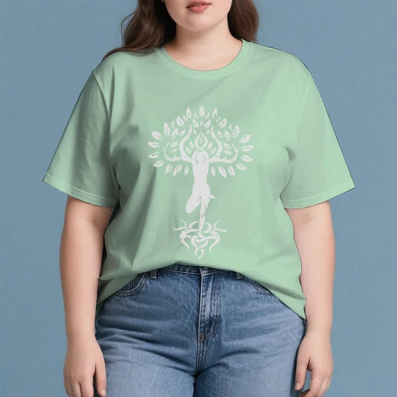 Olivenorma Blume Zen Baum T-Shirt