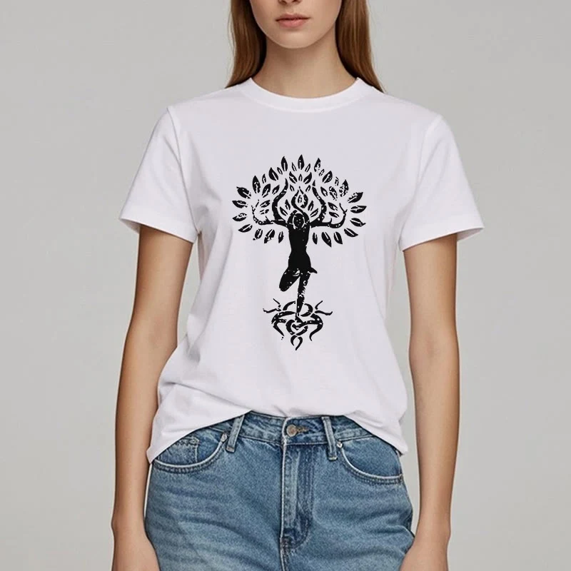 Olivenorma Blume Zen Baum T-Shirt