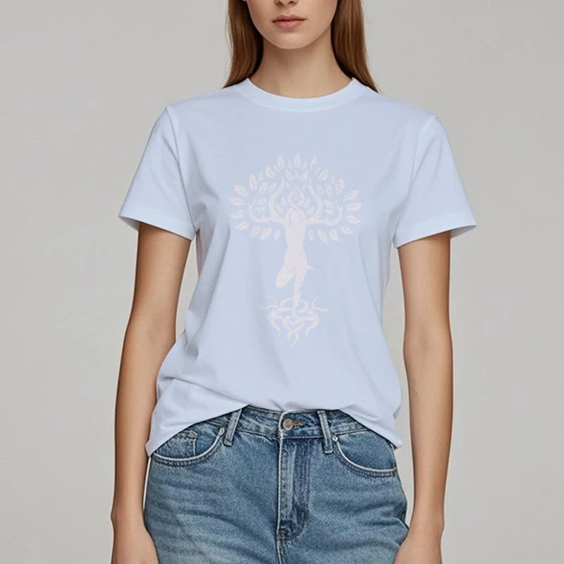 Olivenorma Blume Zen Baum T-Shirt