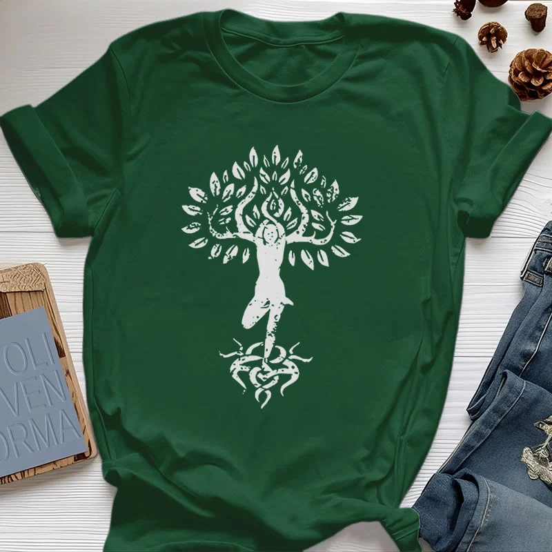 Olivenorma Blume Zen Baum T-Shirt