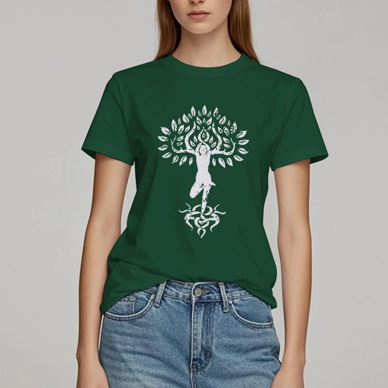 Olivenorma Blume Zen Baum T-Shirt