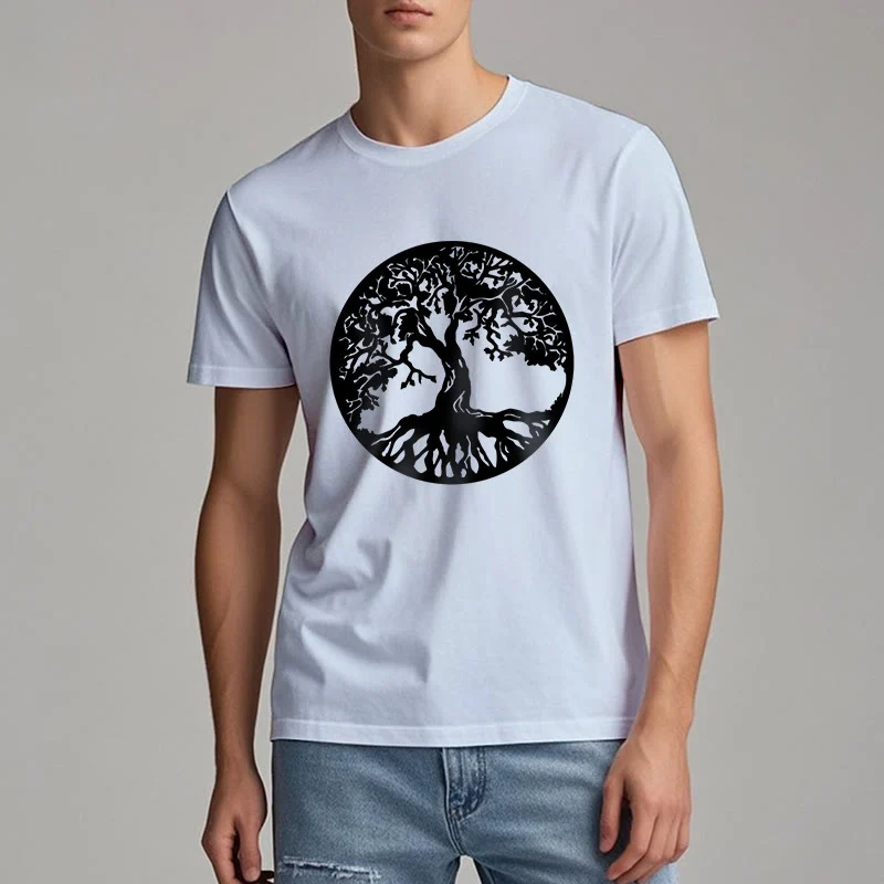 Olivenorma Kreis Baum des Lebens T-Shirt
