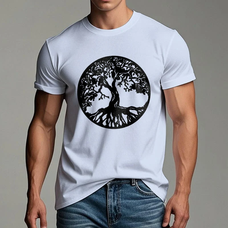 Olivenorma Kreis Baum des Lebens T-Shirt