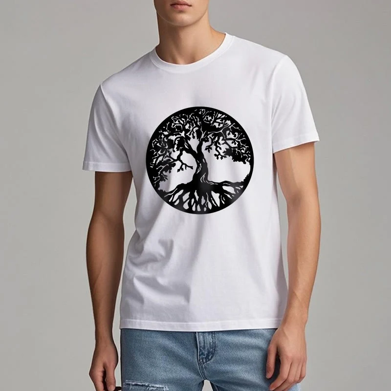 Olivenorma Kreis Baum des Lebens T-Shirt