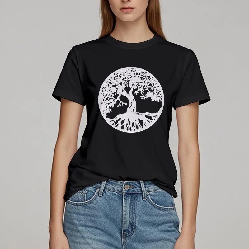 Olivenorma Kreis Baum des Lebens T-Shirt