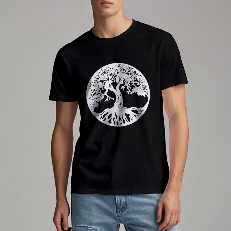 Olivenorma Kreis Baum des Lebens T-Shirt