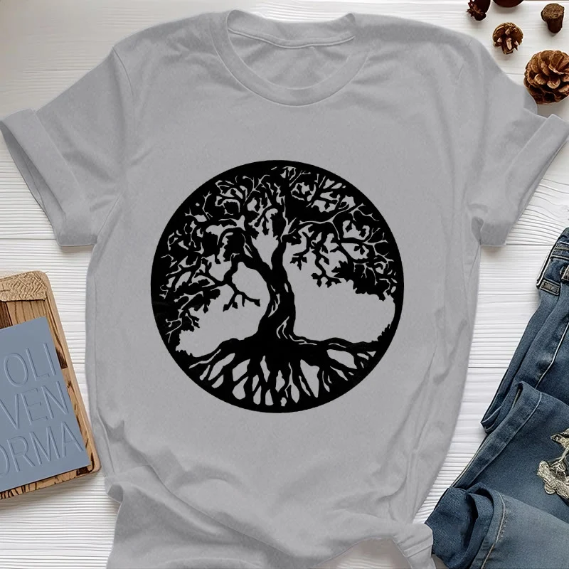 Olivenorma Kreis Baum des Lebens T-Shirt
