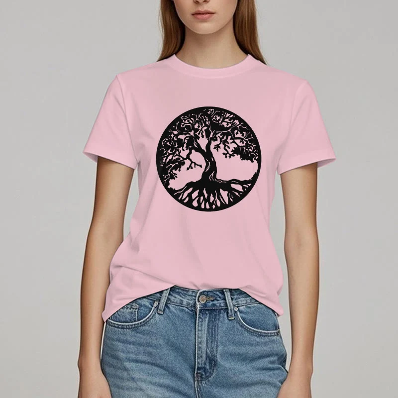Olivenorma Kreis Baum des Lebens T-Shirt