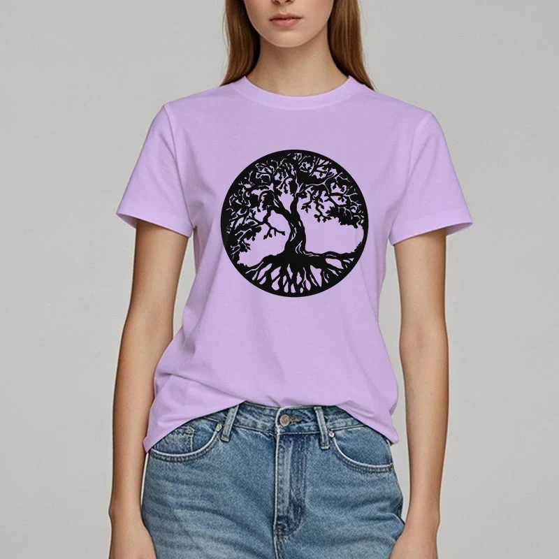 Olivenorma Kreis Baum des Lebens T-Shirt