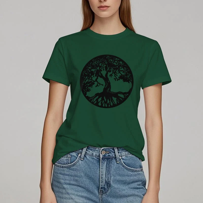 Olivenorma Kreis Baum des Lebens T-Shirt