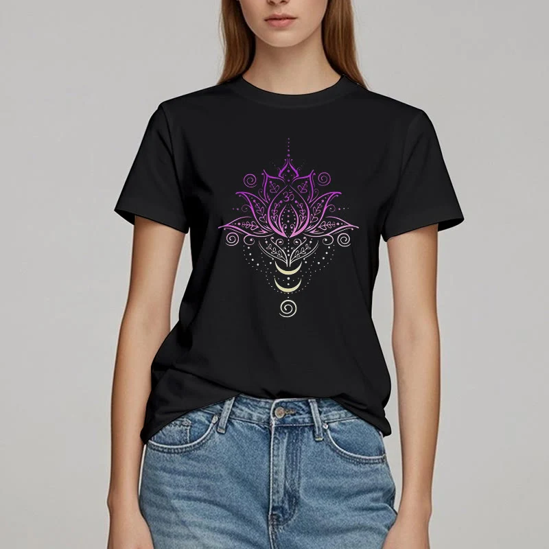 Olivenorma OM Lotusblumen-T-Shirt