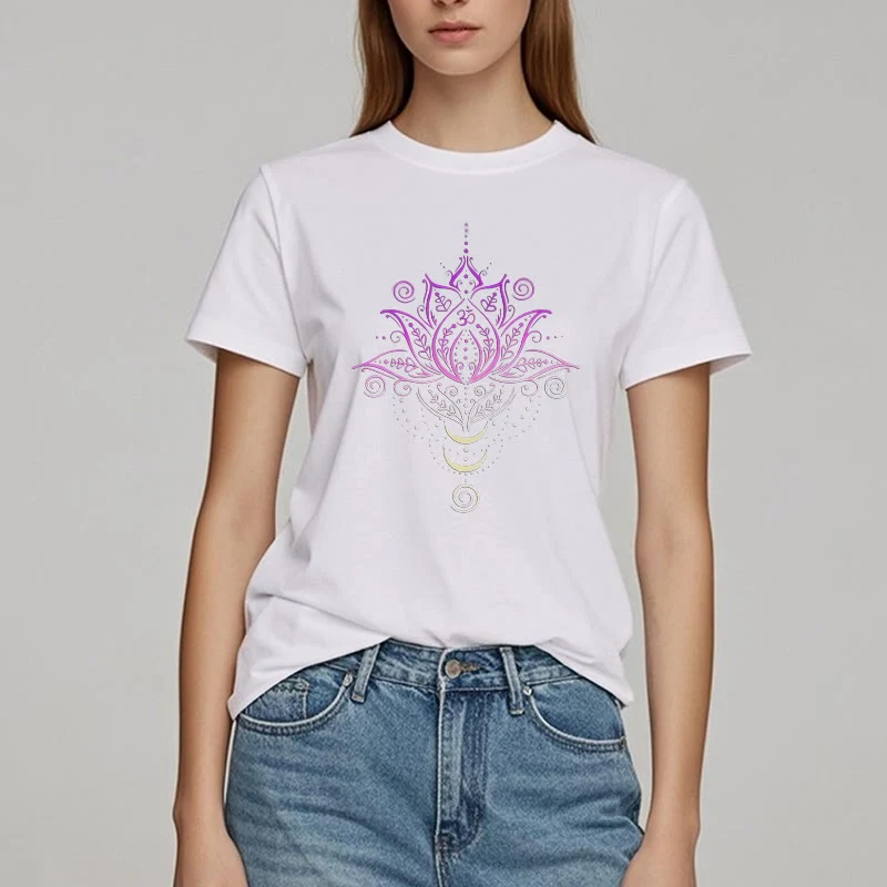Olivenorma OM Lotusblumen-T-Shirt