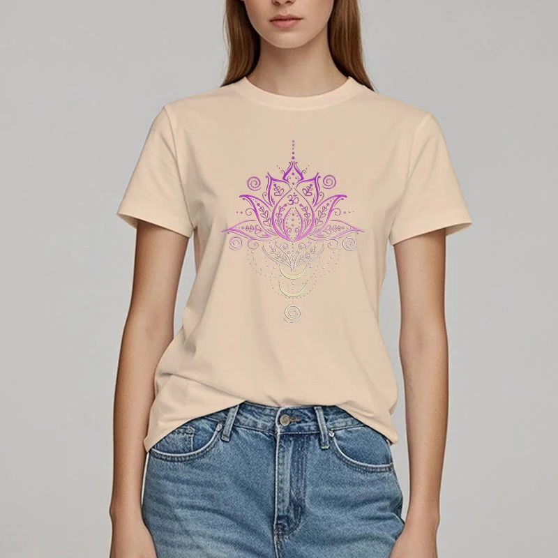 Olivenorma OM Lotusblumen-T-Shirt