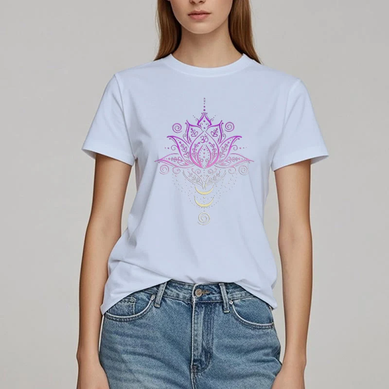 Olivenorma OM Lotusblumen-T-Shirt