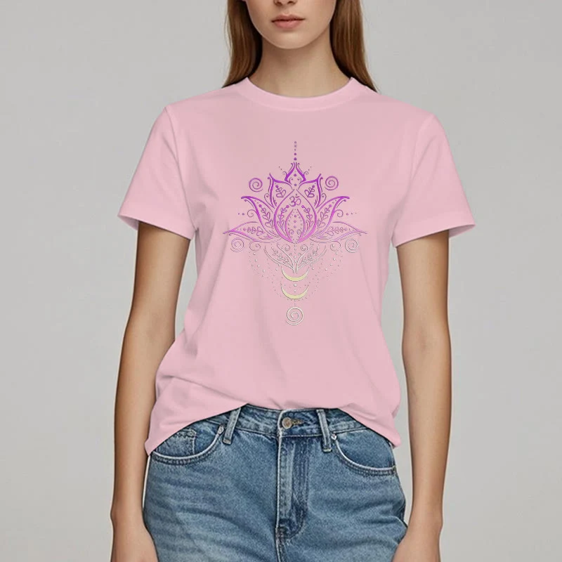 Olivenorma OM Lotusblumen-T-Shirt