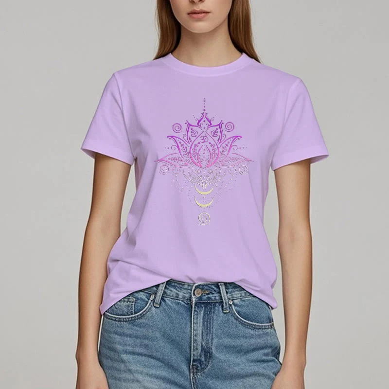 Olivenorma OM Lotusblumen-T-Shirt