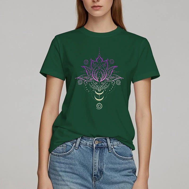 Olivenorma OM Lotusblumen-T-Shirt