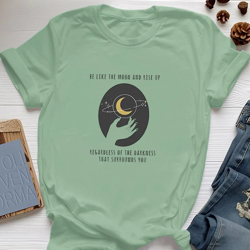 Olivenorma – T-Shirt „Sei wie der Mond“
