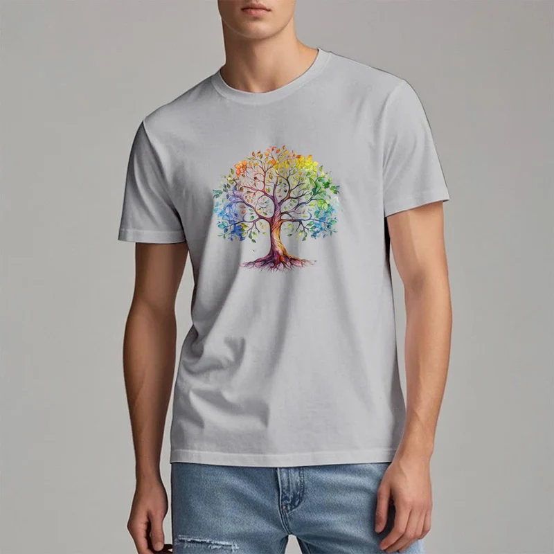 Olivenorma Chakra Bunter Lebensbaum T-Shirt