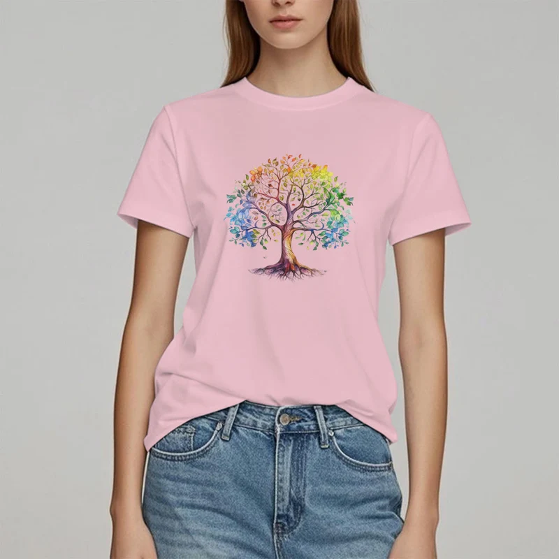 Olivenorma Chakra Bunter Lebensbaum T-Shirt