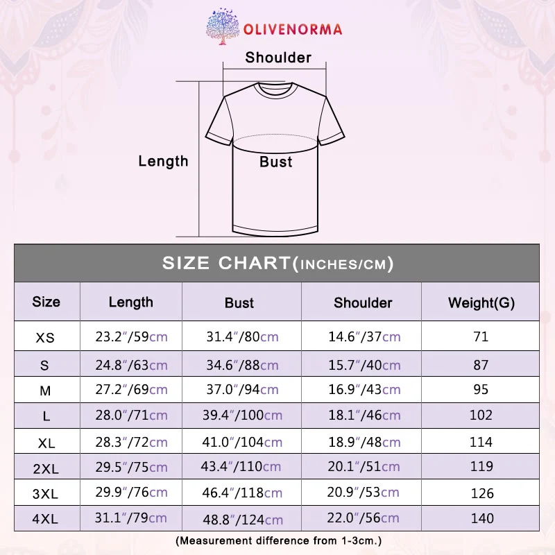 Olivenorma Polyester T-Shirt mit schwarzem Mond-Lotus-Aufdruck in Rosa