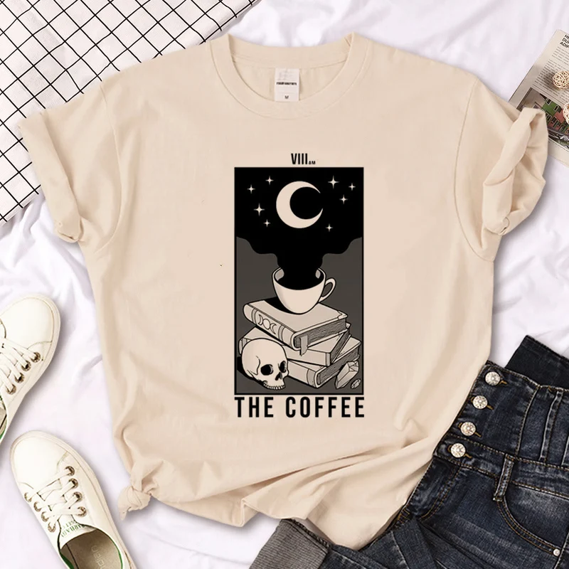 Olivenorma – T-Shirt „Hexen-Triple Moon“ im Gothic-Print in Khaki