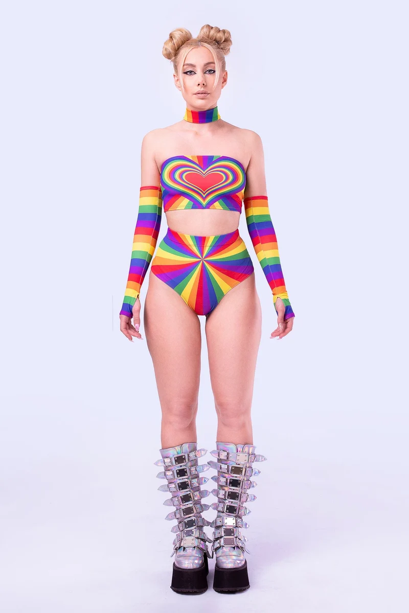 Prism Feel Rave Tube Top Set