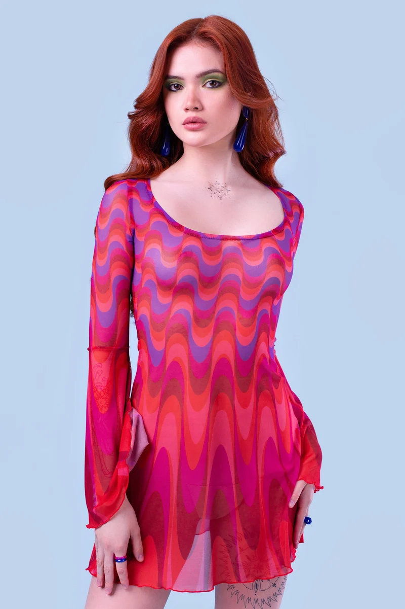 Flo' Mesh Mini Dress