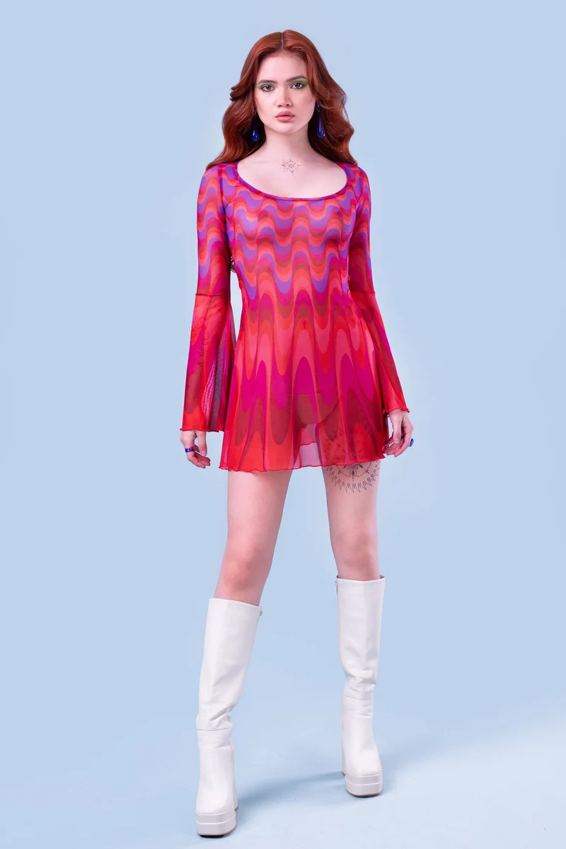 Flo' Mesh Mini Dress