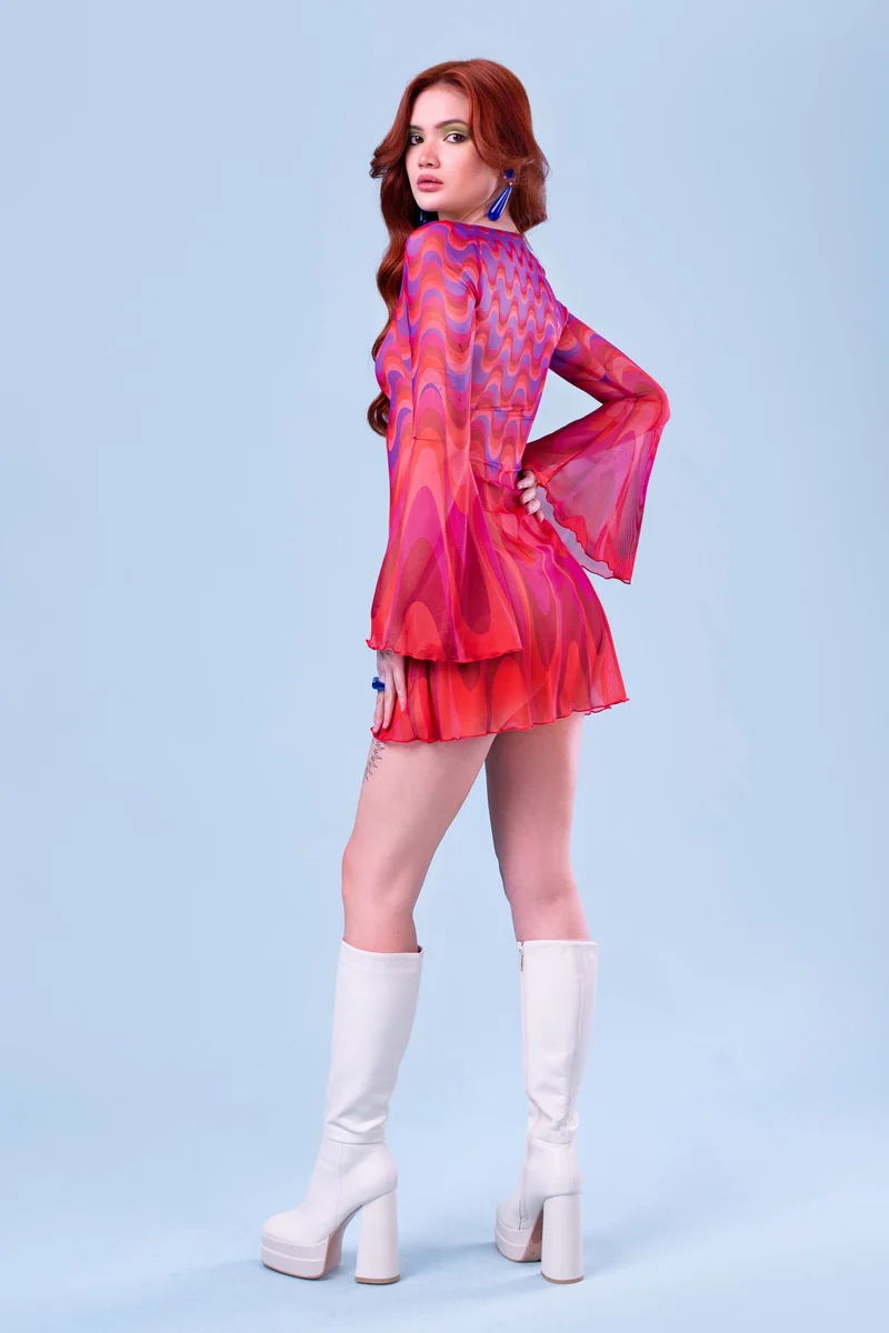 Flo' Mesh Mini Dress
