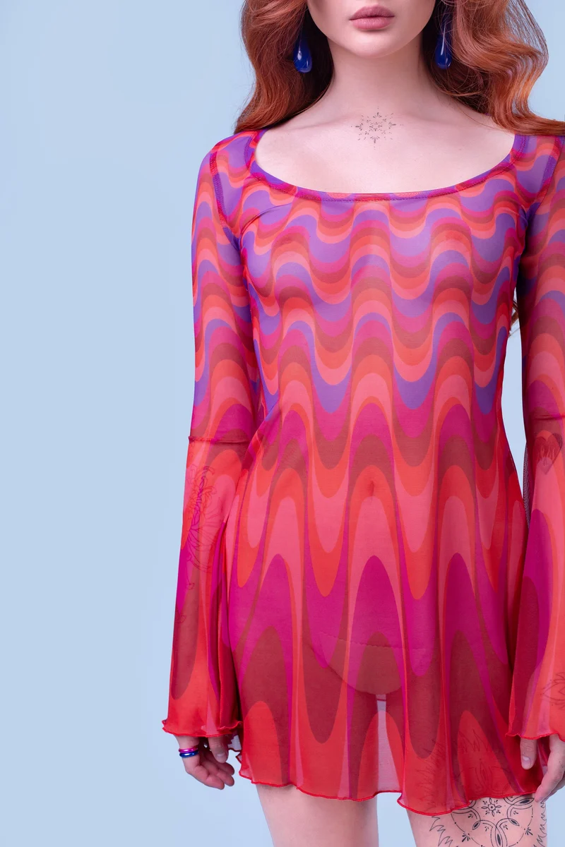 Flo' Mesh Mini Dress