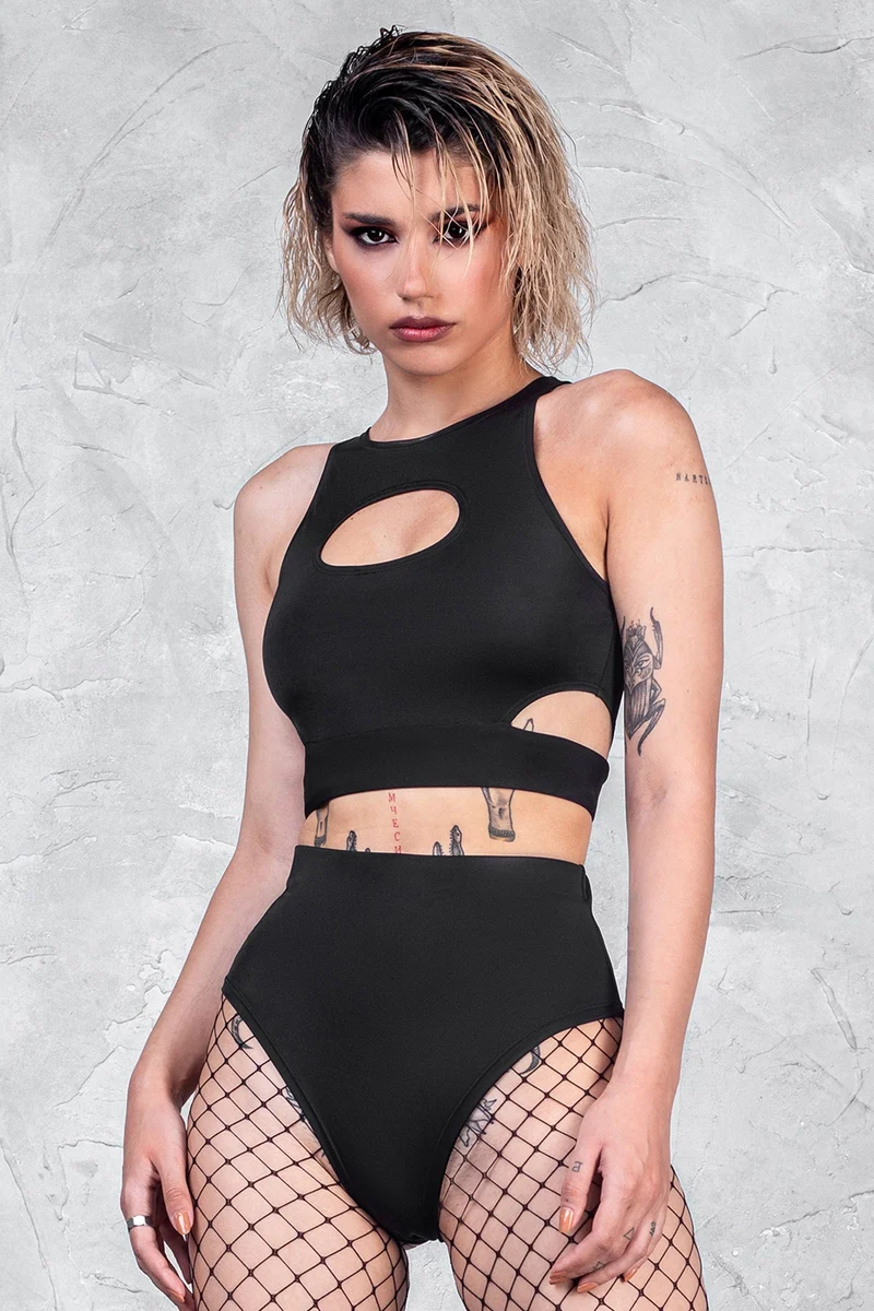 Back To Black Rave Shorts