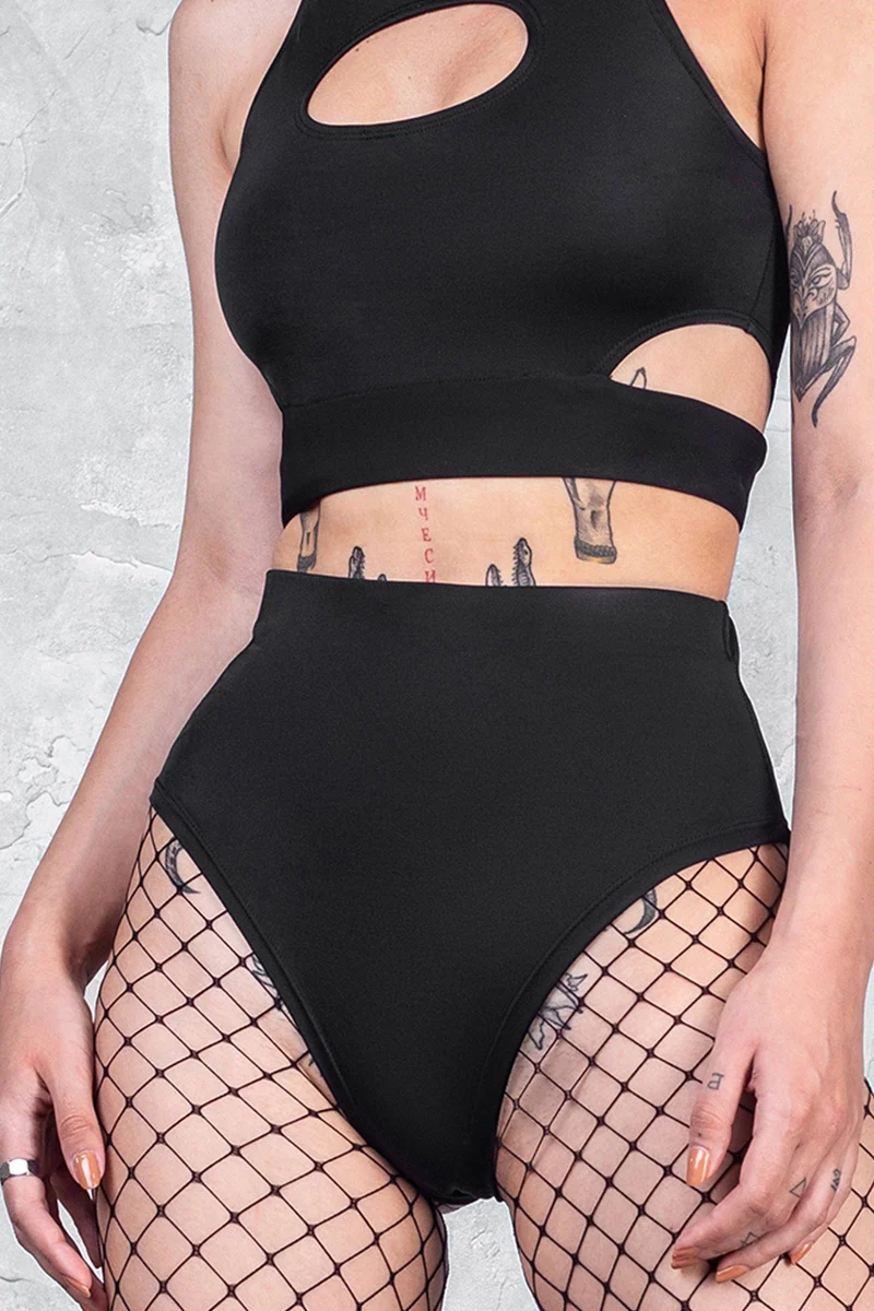 Back To Black Rave Shorts