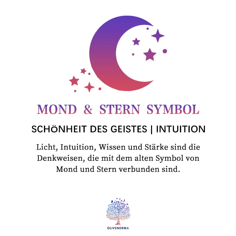 Olivenorma Cotton T-Shirt mit Mond- und Lotus-Print