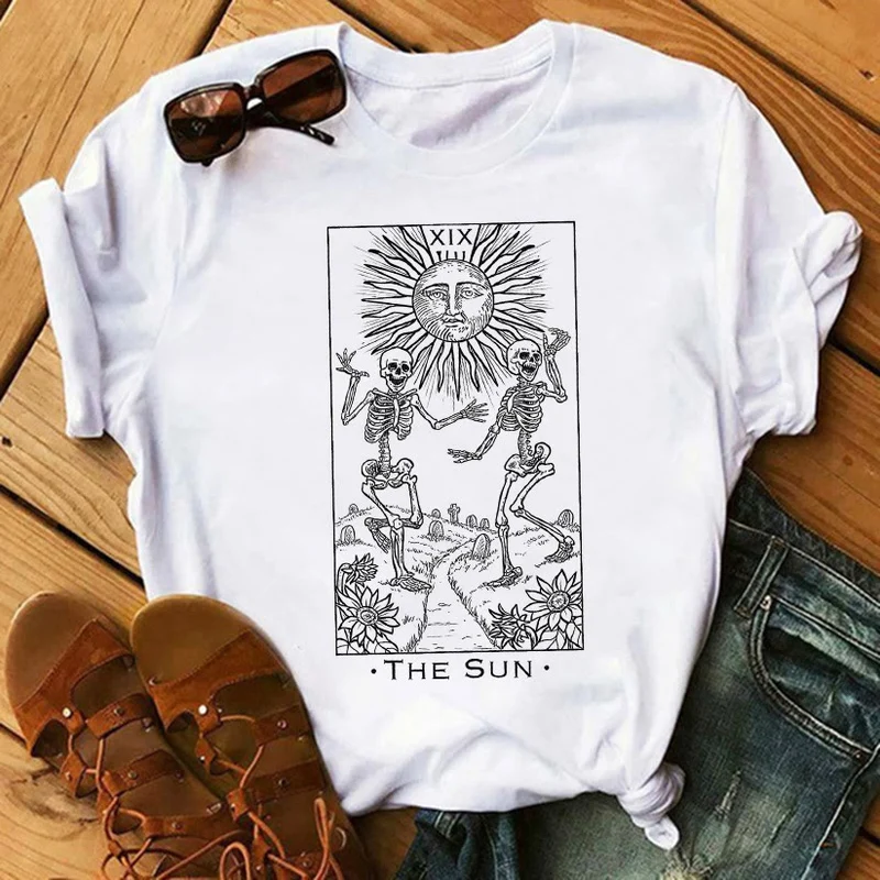 Olivenorma – Inspirierende Baumwoll-T-Shirts mit Tarot-Print