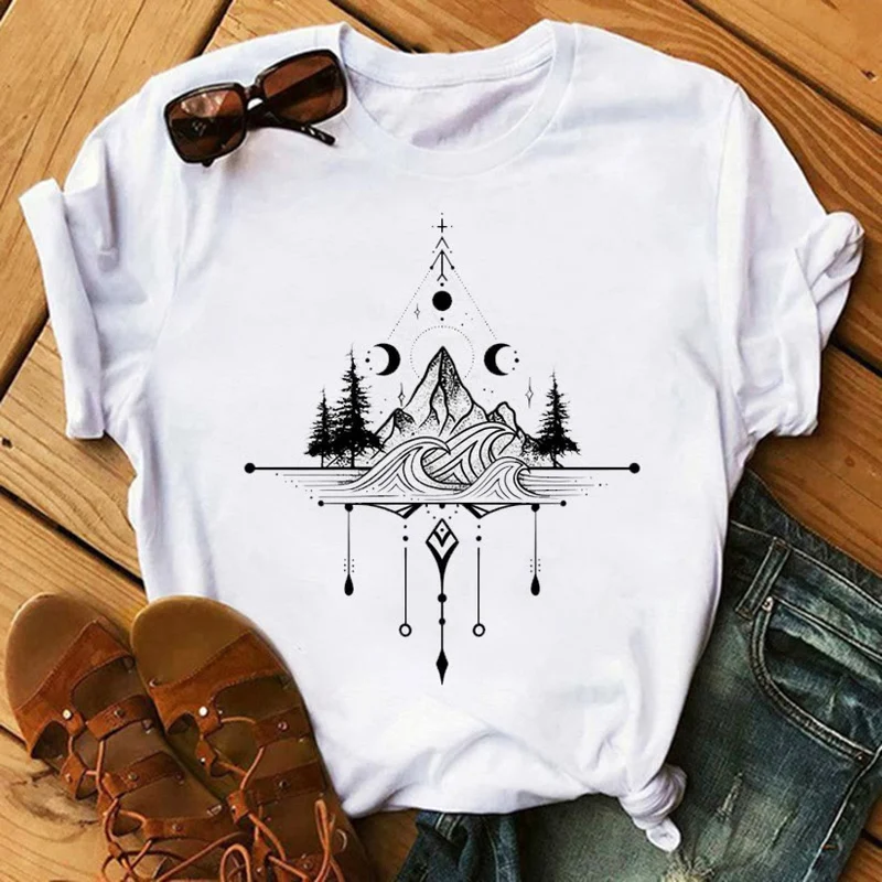 Olivenorma – Inspirierende Baumwoll-T-Shirts mit Tarot-Print