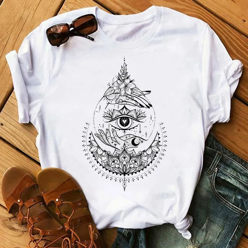 Olivenorma – Inspirierende Baumwoll-T-Shirts mit Tarot-Print