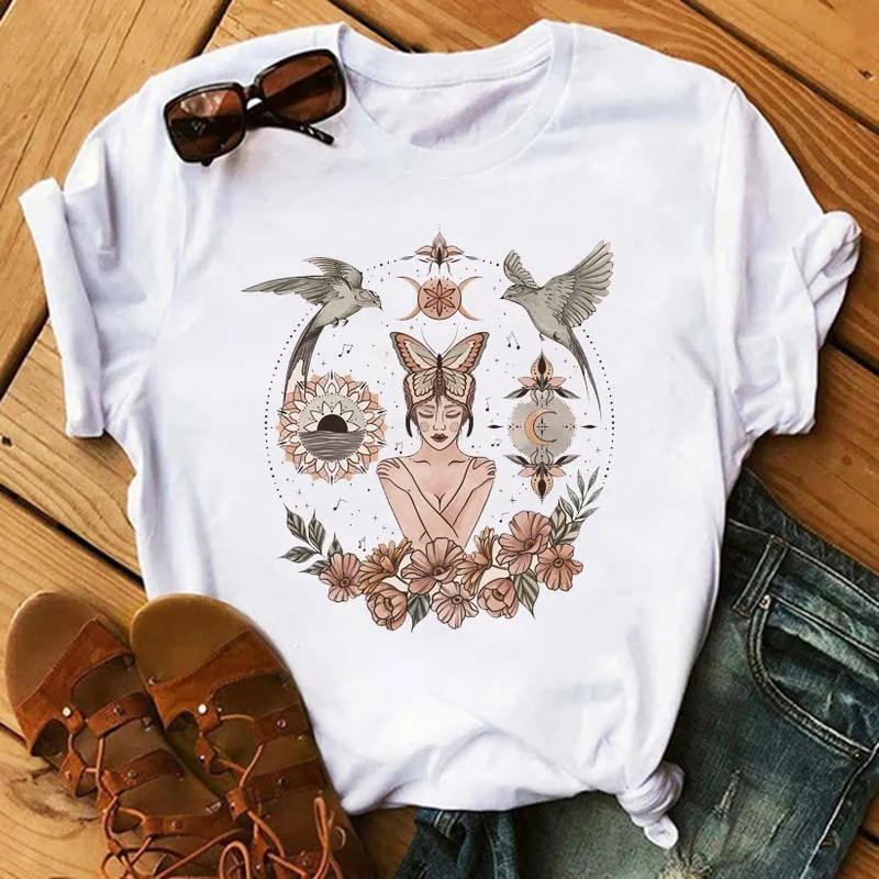 Olivenorma – Inspirierende Baumwoll-T-Shirts mit Tarot-Print
